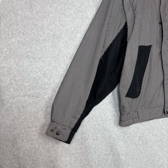 FootJoy DryJoy Mens M Full Zip Jacket Houndstooth Pattern Convertible Vest - Picture 4 of 12